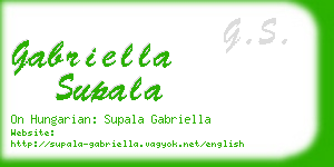gabriella supala business card